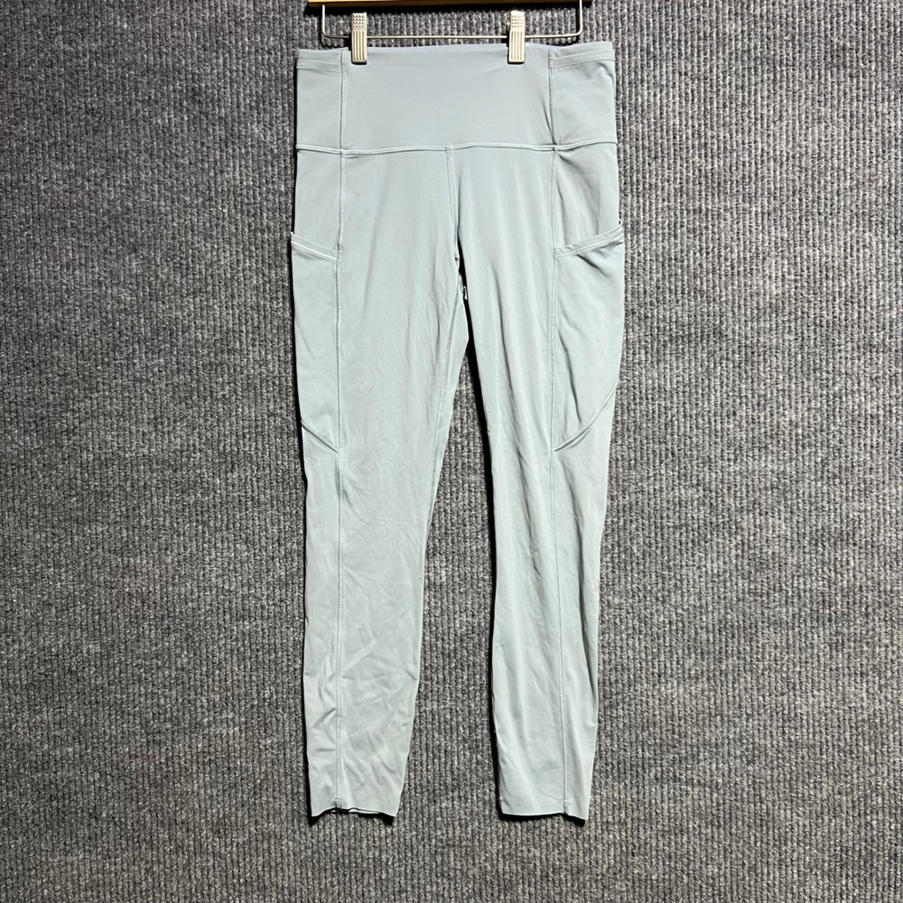Lululemon Fast and Free‎ Tights Women 6 Blue Nulux High Rise Running Leggings